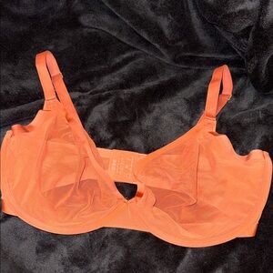 CUUP Bold Orange Sheer Bra